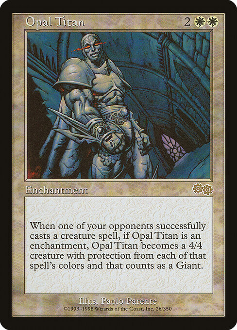 Urza's Saga - 26 - Opal Titan - Rare