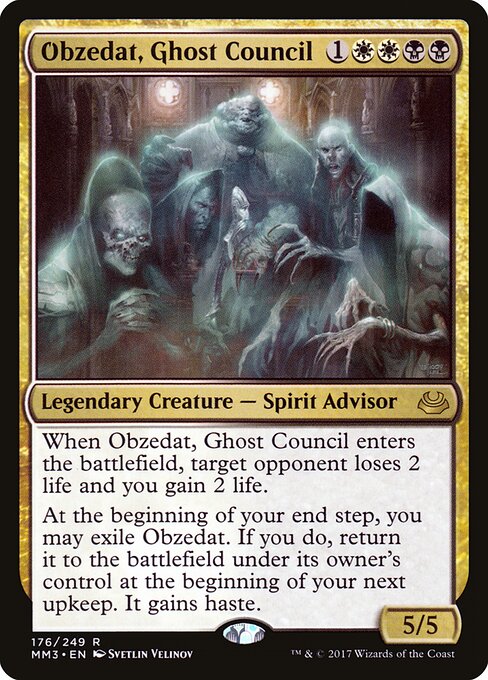 Modern Masters 2017 - 176 - Obzedat, Ghost Council - Rare