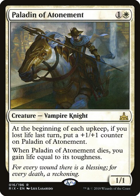Rivals of Ixalan - 16 - Paladin of Atonement - Rare