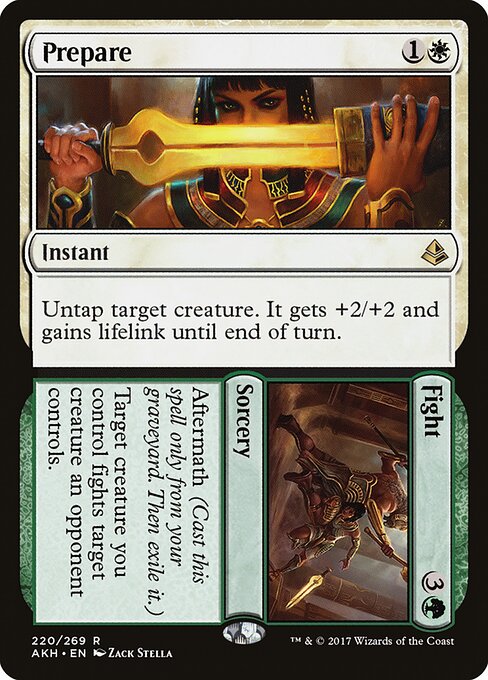 Amonkhet - 220 - Prepare // Fight - Rare