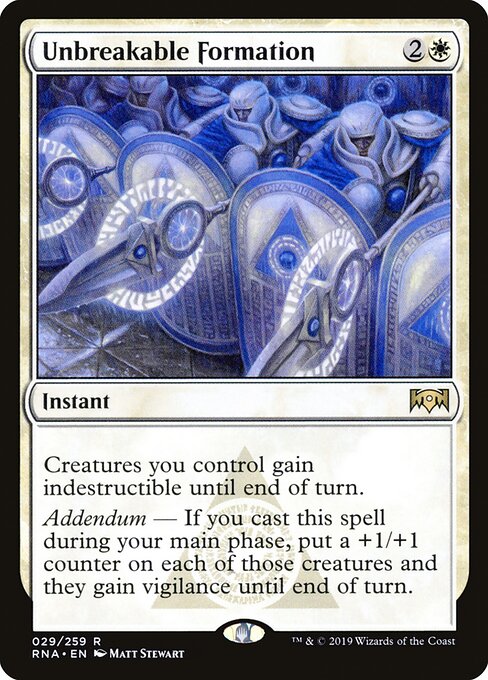Ravnica Allegiance - 29 - Unbreakable Formation - Rare