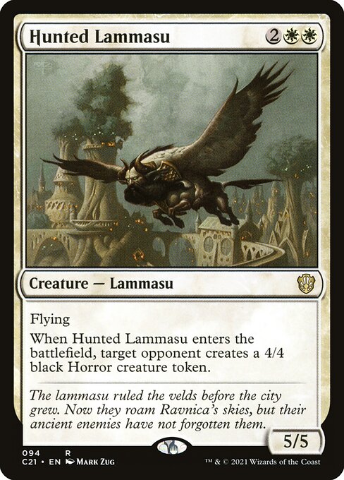 Commander 2021 - 94 - Hunted Lammasu - Rare