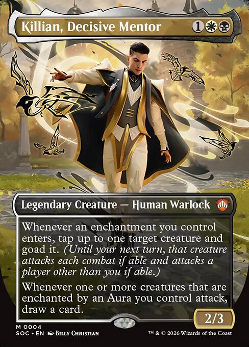 Secrets of Strixhaven Commander - 4 - Killian, Decisive Mentor - Mythic