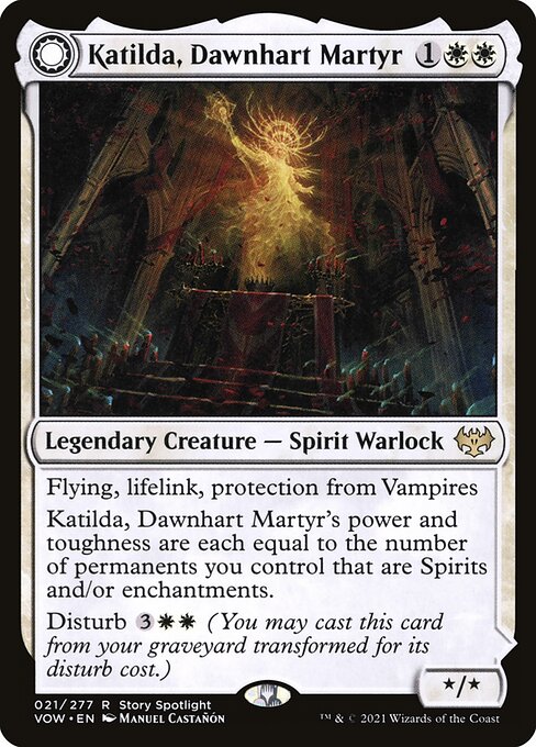 Innistrad: Crimson Vow - 21 - Katilda, Dawnhart Martyr // Katilda's Rising Dawn - Rare