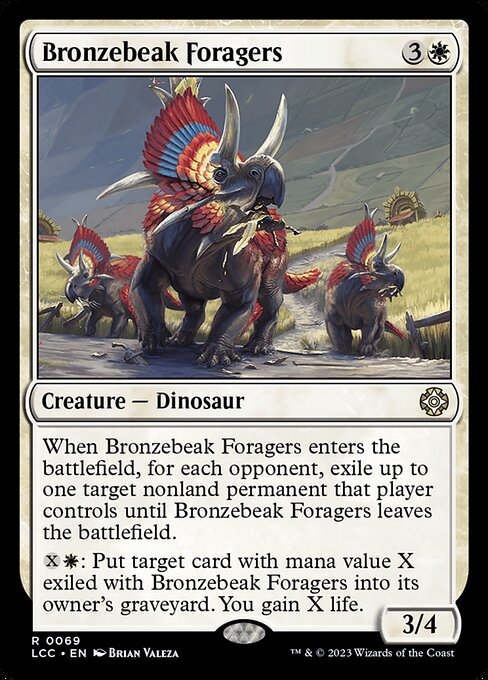 The Lost Caverns of Ixalan Commander - 69 - Bronzebeak Foragers - Rare