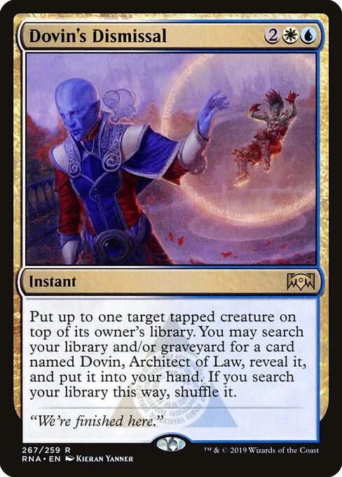 Ravnica Allegiance - 267 - Dovin's Dismissal - Rare