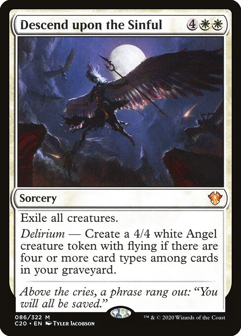 Commander 2020 - 86 - Descend upon the Sinful - Mythic