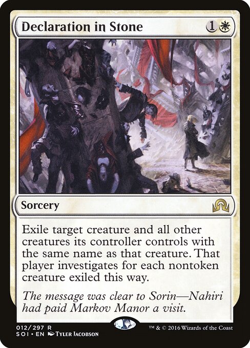 Shadows over Innistrad - 12 - Declaration in Stone - Rare