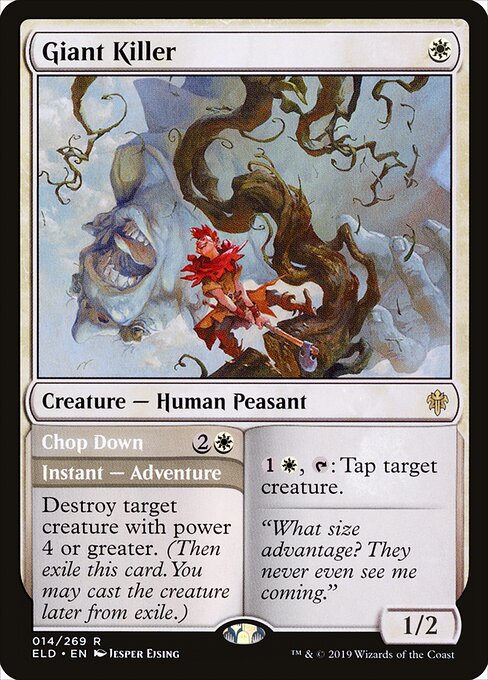 Throne of Eldraine - 14 - Giant Killer // Chop Down - Rare