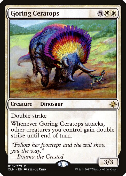 Ixalan - 13 - Goring Ceratops - Rare