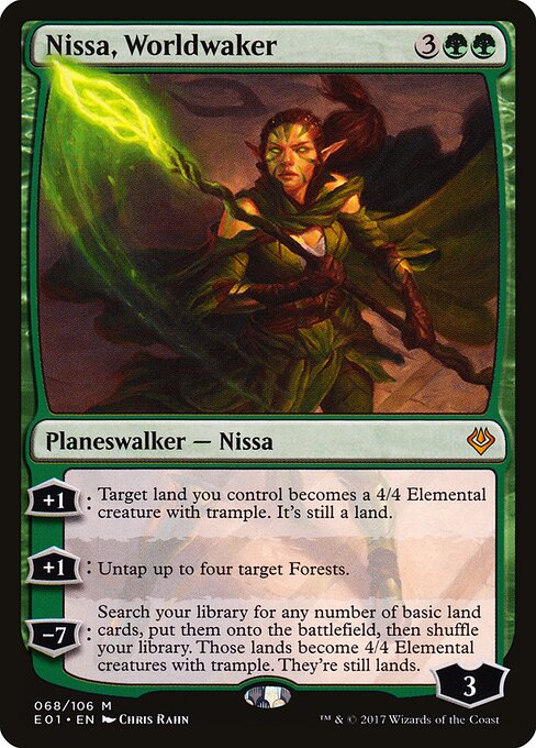 Archenemy: Nicol Bolas - 68 - Nissa, Worldwaker - Mythic