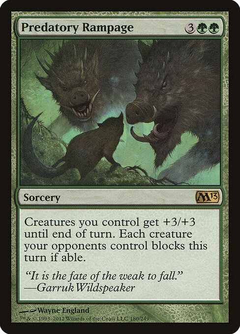 Magic 2013 - 180 - Predatory Rampage - Rare