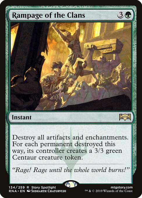 Ravnica Allegiance - 134 - Rampage of the Clans - Rare
