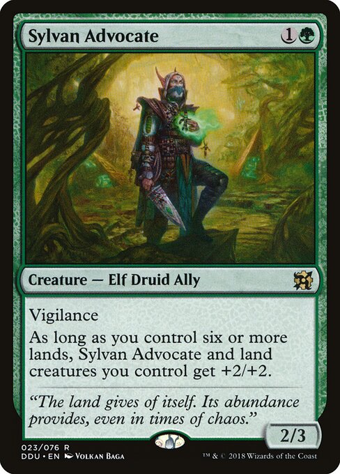 Duel Decks: Elves vs. Inventors - 23 - Sylvan Advocate - Rare