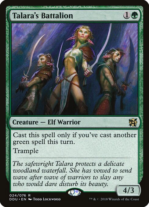 Duel Decks: Elves vs. Inventors - 24 - Talara's Battalion - Rare