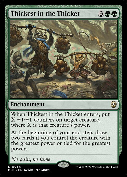 Bloomburrow Commander - 34 - Thickest in the Thicket - Rare