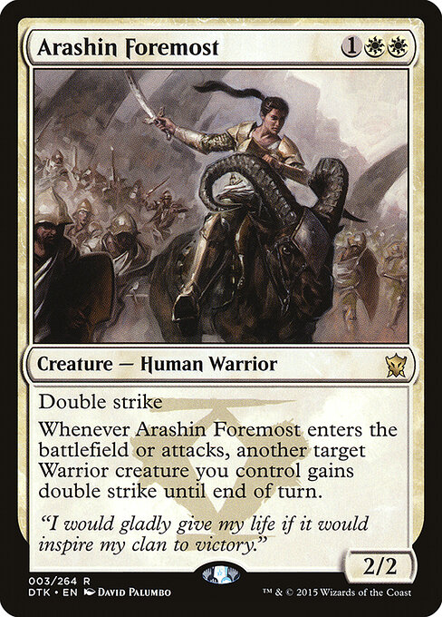 Dragons of Tarkir - 3 - Arashin Foremost - Rare