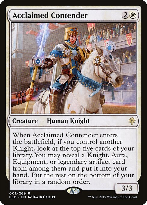 Throne of Eldraine - 1 - Acclaimed Contender - Rare