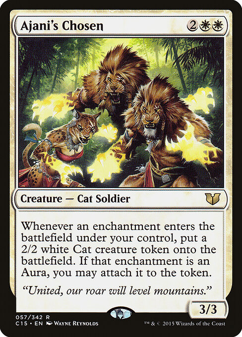 Commander 2015 - 57 - Ajani's Chosen - Rare