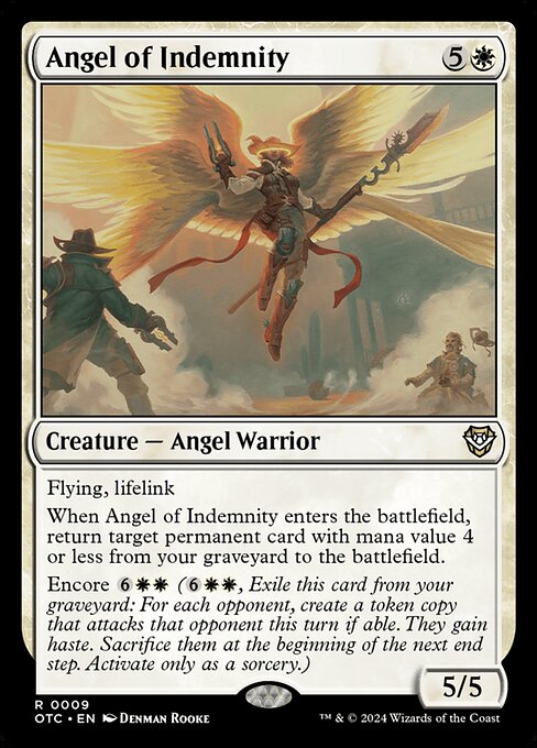 Outlaws of Thunder Junction Commander - 9 - Angel of Indemnity - Rare