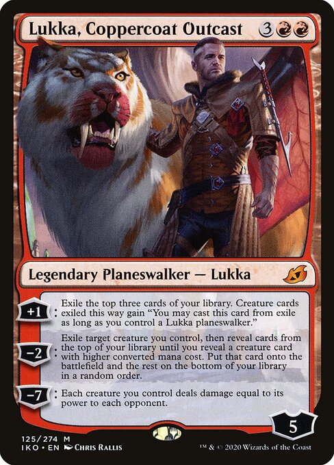 Ikoria: Lair of Behemoths - 125 - Lukka, Coppercoat Outcast - Mythic