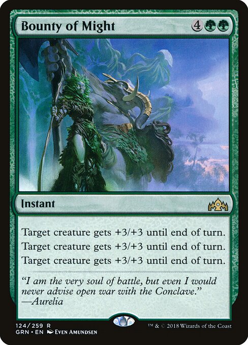 Guilds of Ravnica - 124 - Bounty of Might - Rare