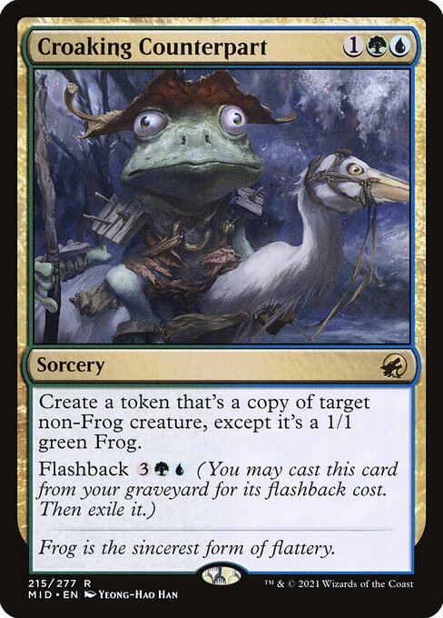 Innistrad: Midnight Hunt - 215 - Croaking Counterpart - Rare