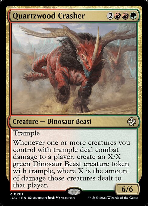 The Lost Caverns of Ixalan Commander - 281 - Quartzwood Crasher - Rare