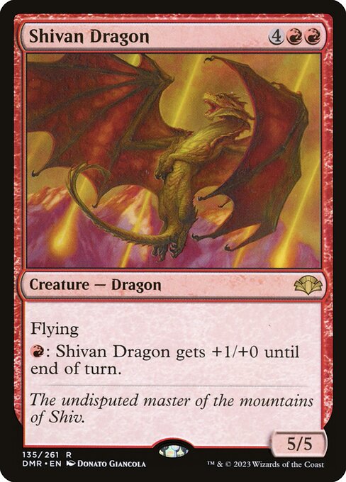 Dominaria Remastered - 135 - Shivan Dragon - Rare