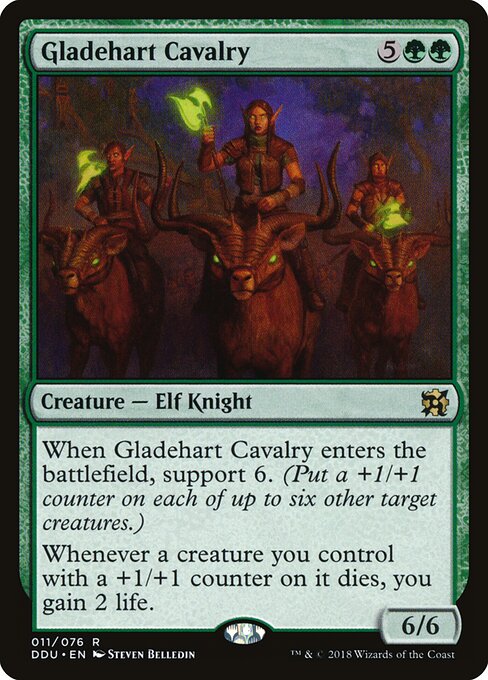 Duel Decks: Elves vs. Inventors - 11 - Gladehart Cavalry - Rare