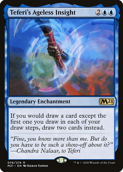Core Set 2021 - 76 - Teferi's Ageless Insight - Rare