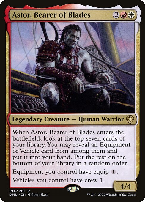 Dominaria United - 194 - Astor, Bearer of Blades - Rare