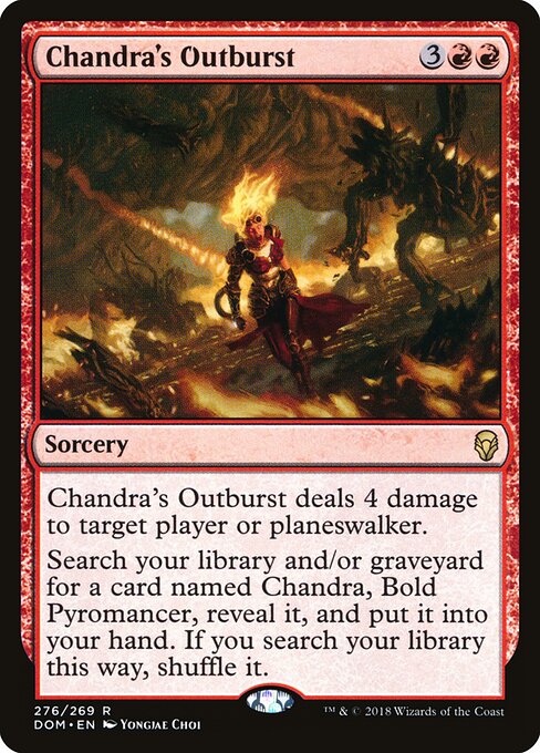 Dominaria - 276 - Chandra's Outburst - Rare