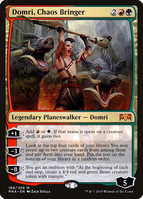 Ravnica Allegiance - 166 - Domri, Chaos Bringer - Mythic