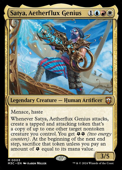 Modern Horizons 3 Commander - 3 - Satya, Aetherflux Genius - Mythic