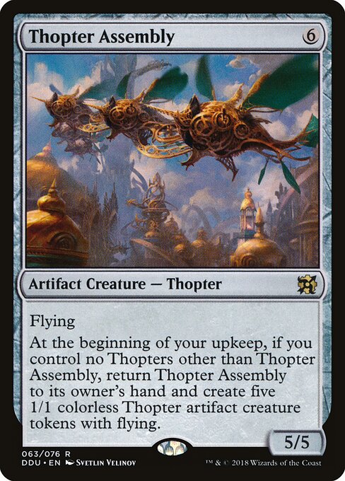 Duel Decks: Elves vs. Inventors - 63 - Thopter Assembly - Rare