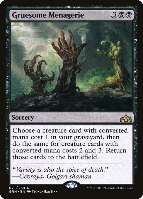 Guilds of Ravnica - 71 - Gruesome Menagerie - Rare