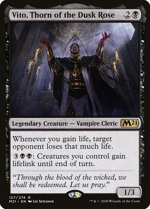 Core Set 2021 - 127 - Vito, Thorn of the Dusk Rose - Rare