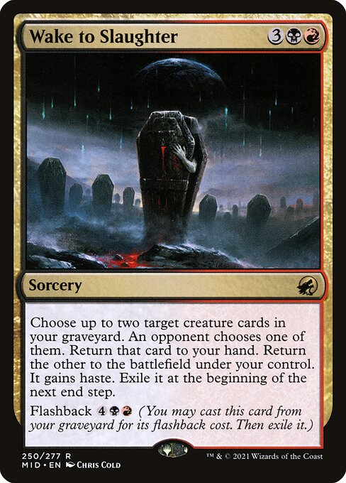 Innistrad: Midnight Hunt - 250 - Wake to Slaughter - Rare