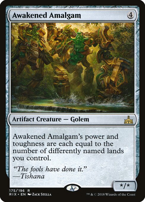 Rivals of Ixalan - 175 - Awakened Amalgam - Rare