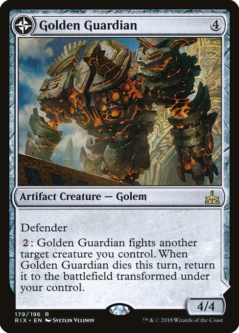 Rivals of Ixalan - 179 - Golden Guardian // Gold-Forge Garrison - Rare