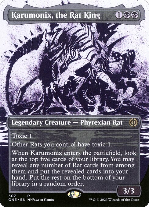 Phyrexia: All Will Be One - 307 - Karumonix, the Rat King - Rare