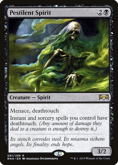 Ravnica Allegiance - 81 - Pestilent Spirit - Rare