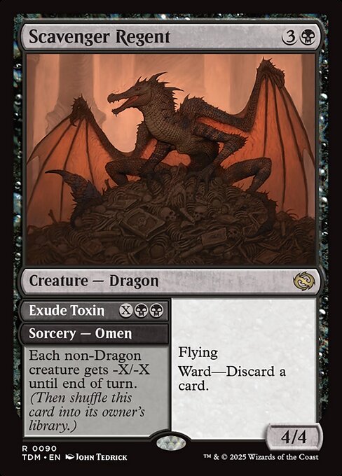 Tarkir: Dragonstorm - 90 - Scavenger Regent // Exude Toxin - Rare