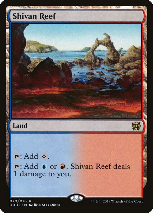 Duel Decks: Elves vs. Inventors - 70 - Shivan Reef - Rare