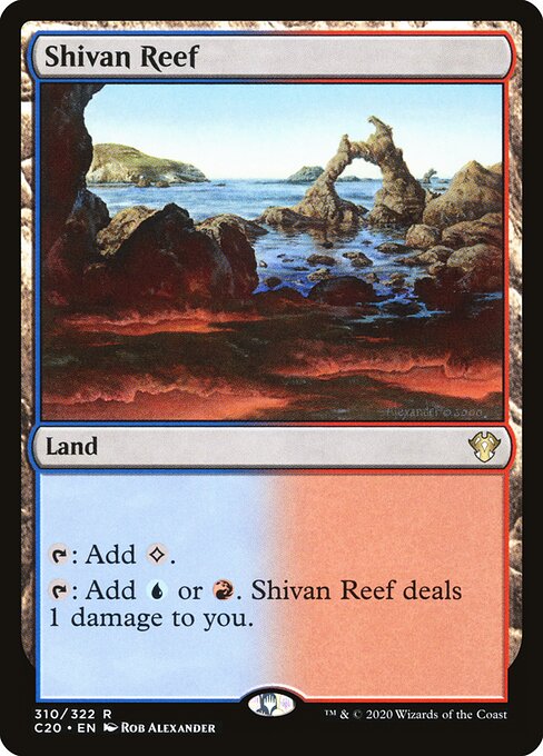Commander 2020 - 310 - Shivan Reef - Rare