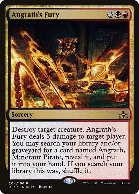 Rivals of Ixalan - 204 - Angrath's Fury - Rare