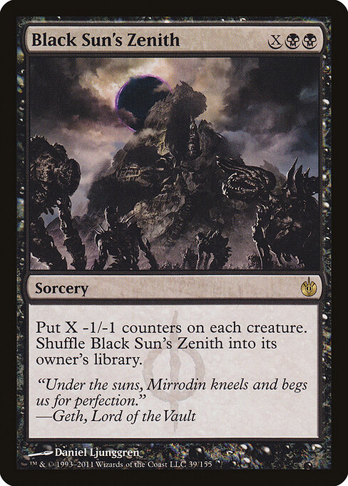 Mirrodin Besieged - 39 - Black Sun's Zenith - Rare