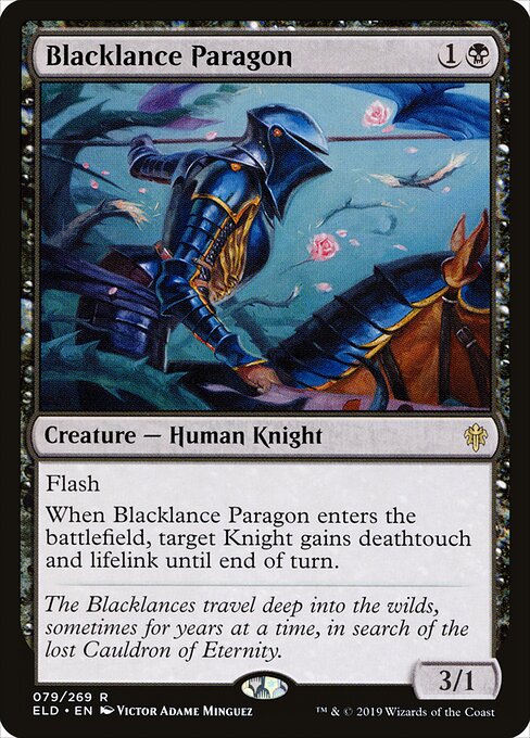 Throne of Eldraine - 79 - Blacklance Paragon - Rare