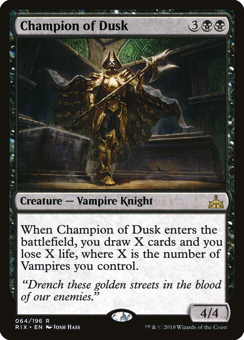 Rivals of Ixalan - 64 - Champion of Dusk - Rare